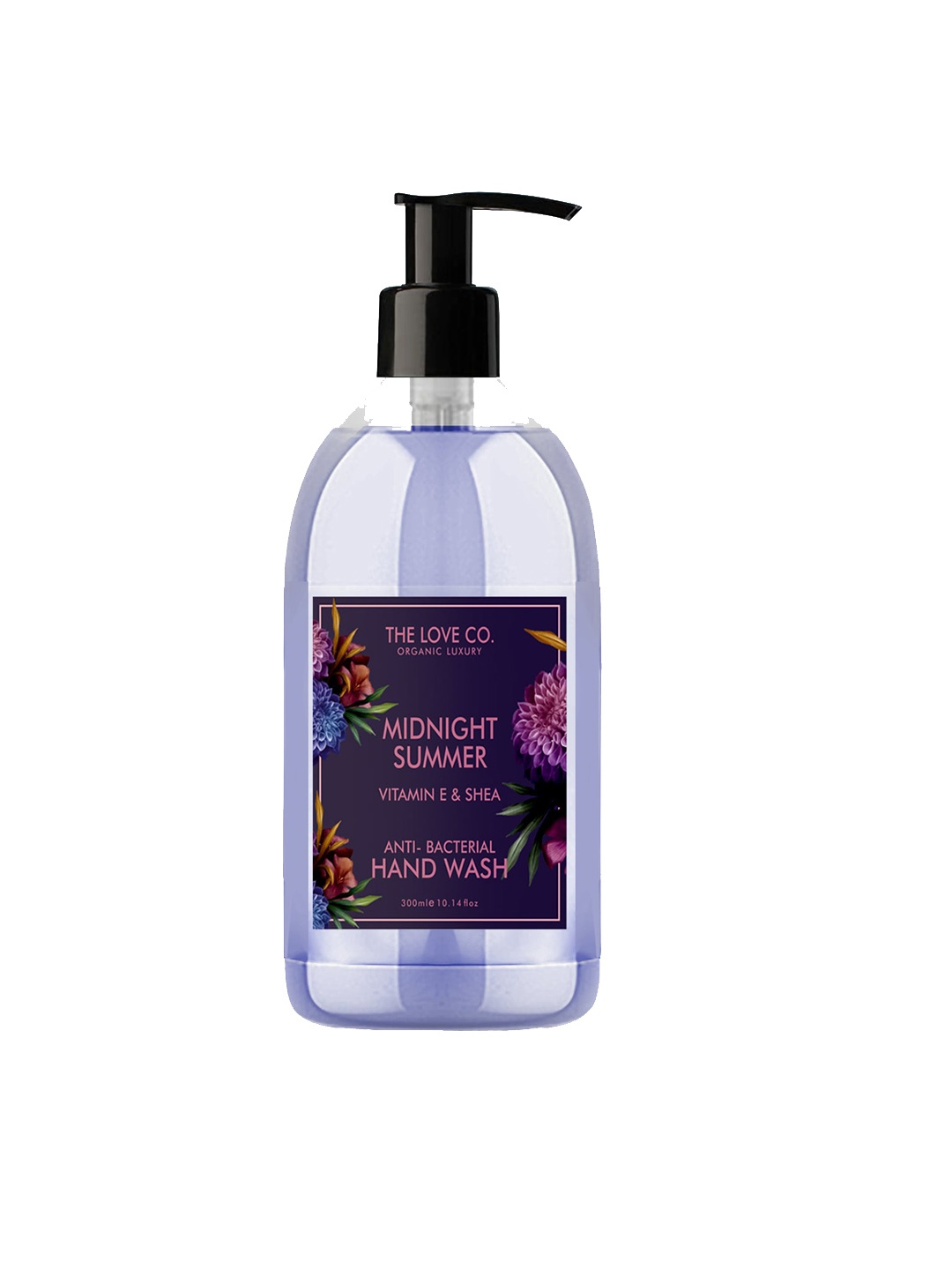 

THE LOVE CO. Midnight Summer Vitamin E & Shea Anti-Bacterial Liquid Hand Wash - 300ml, Lavender