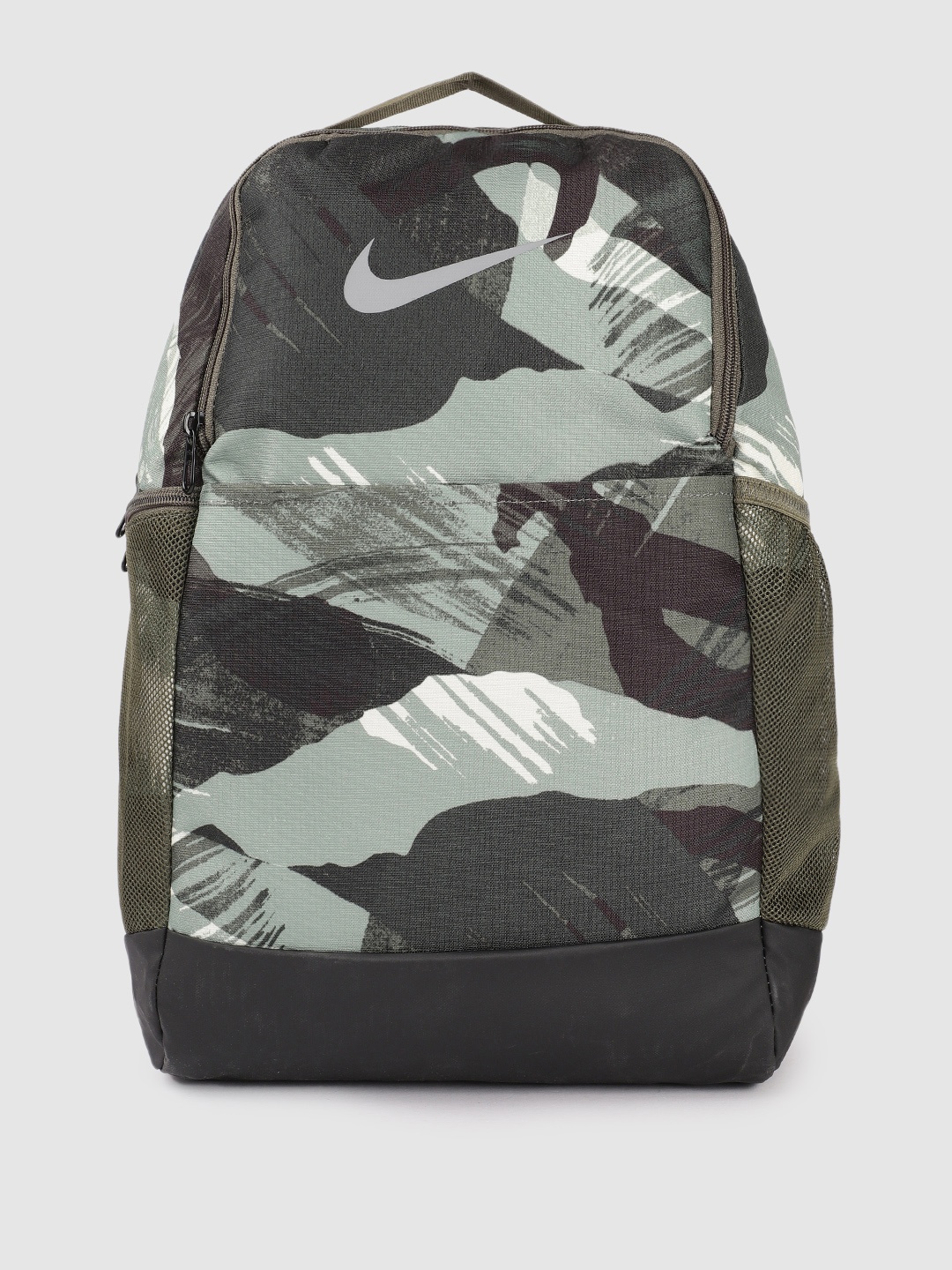 

Nike Unisex Olive Green Camouflage Print BRSLA 9.5 AOP FA22 Backpack