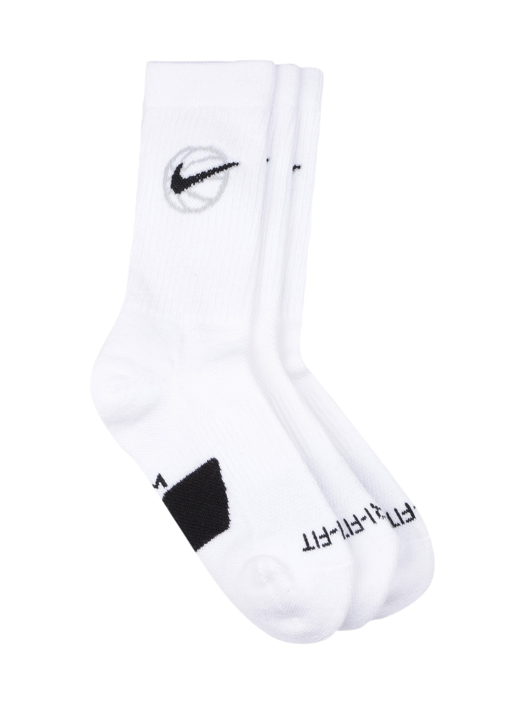 

Nike Unisex Everyday Crew Calf Length Basketball Socks, White
