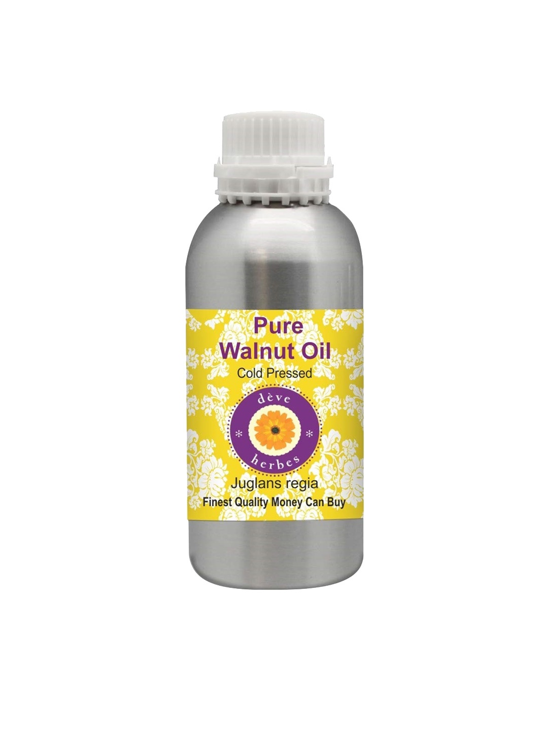 

Deve Herbes Pure Walnut Oil - Natural Therapeutic Grade Cold Pressed - 630ml, Yellow