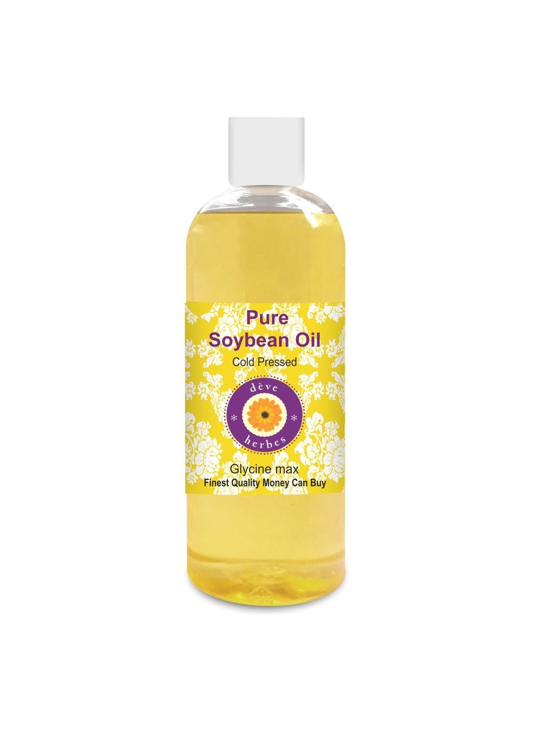 

Deve Herbes Pure Soybean Oil 100% Natural Therapeutic Grade Cold Pressed - 200 ml, Yellow