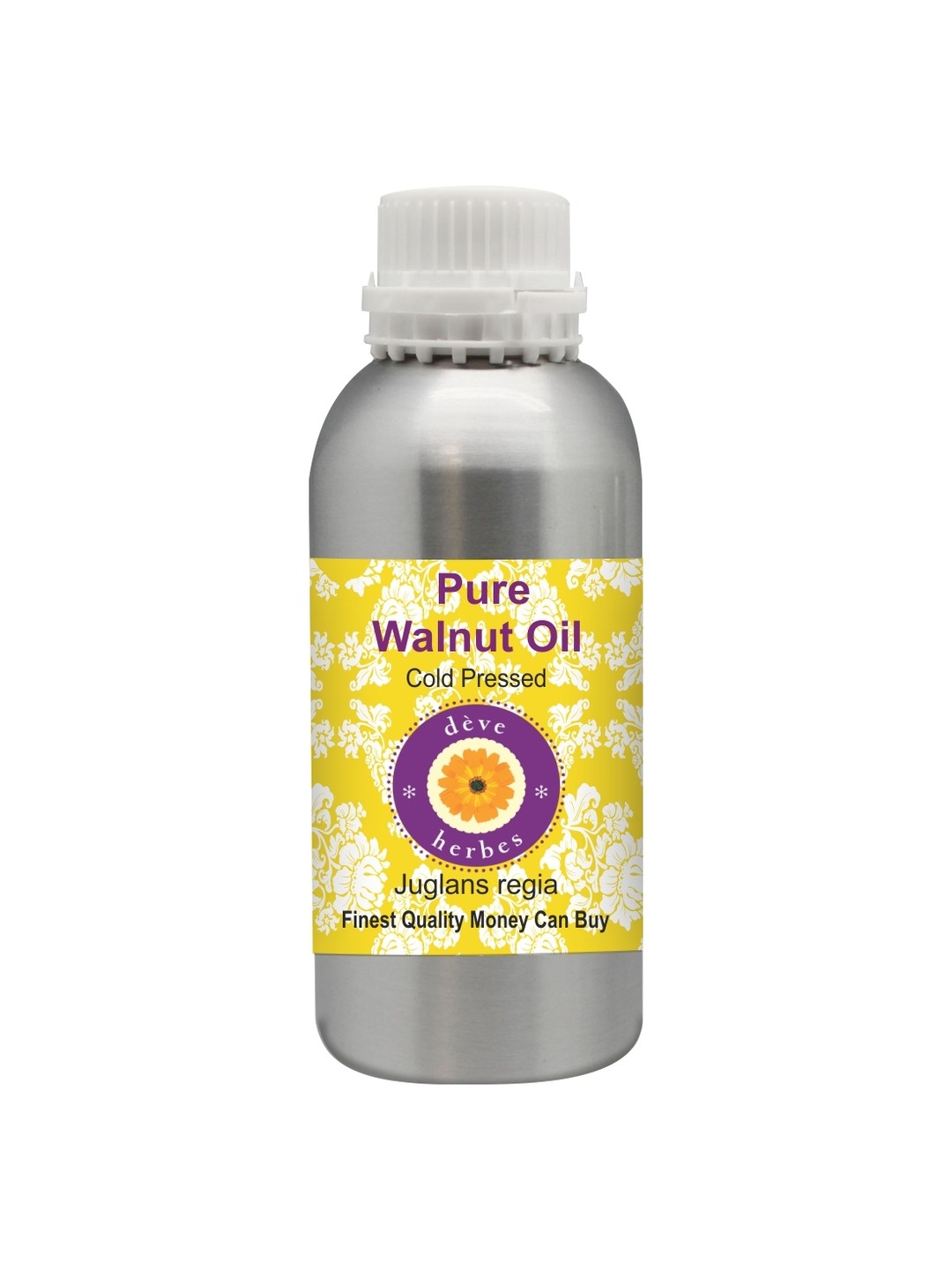 

Deve Herbes Natural Therapeutic Grade Cold Pressed Pure Walnut Oil - 300 ml, Grey