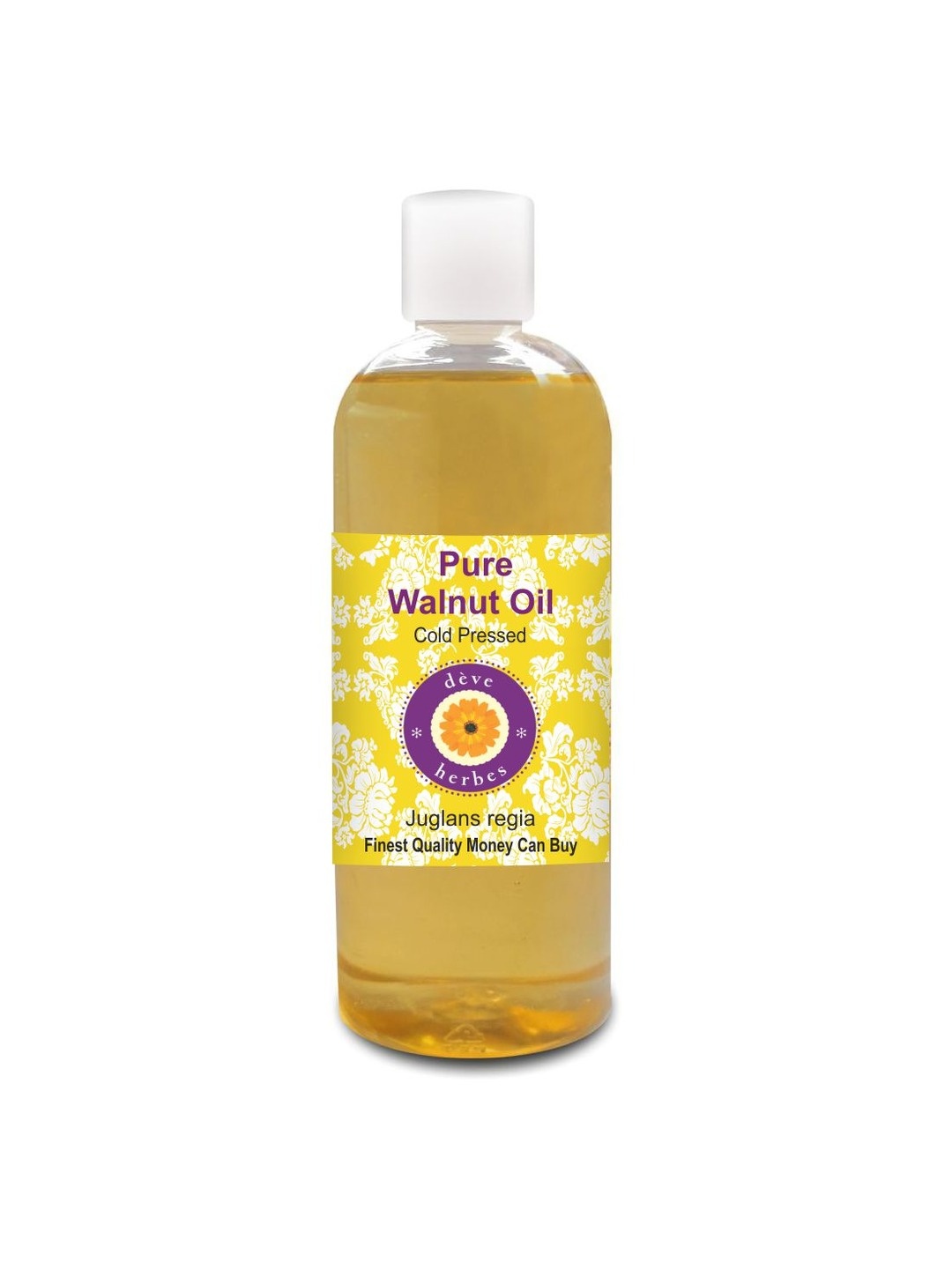 

Deve Herbes Natural Therapeutic Grade Cold Pressed Pure Walnut Oil - 200 ml, Yellow