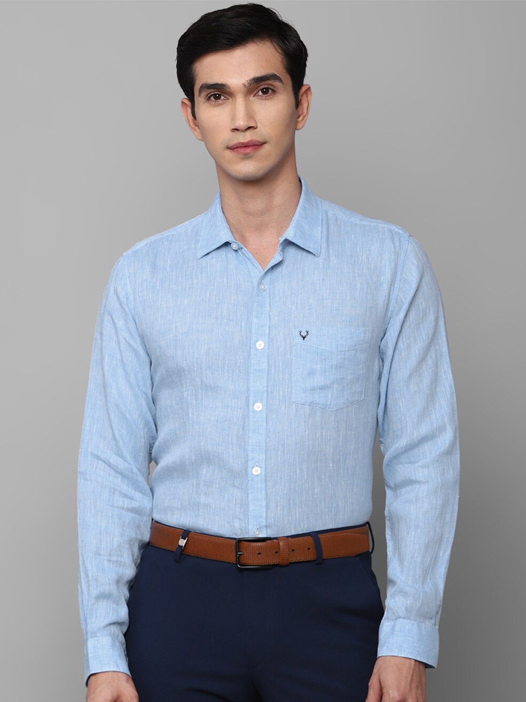 

Allen Solly Men Blue Slim Fit Formal Shirt