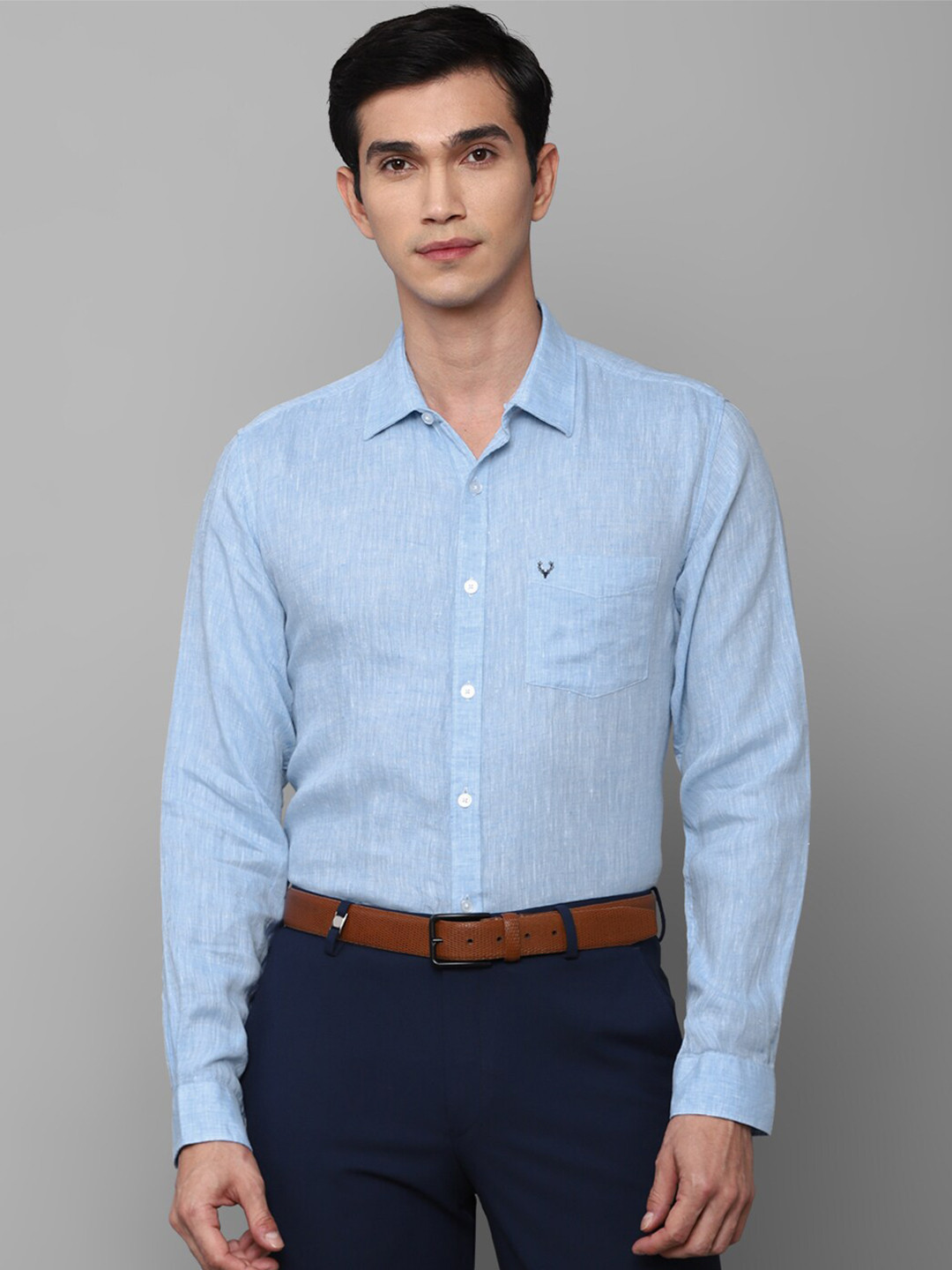 

Allen Solly Men Blue Slim Fit Formal Shirt