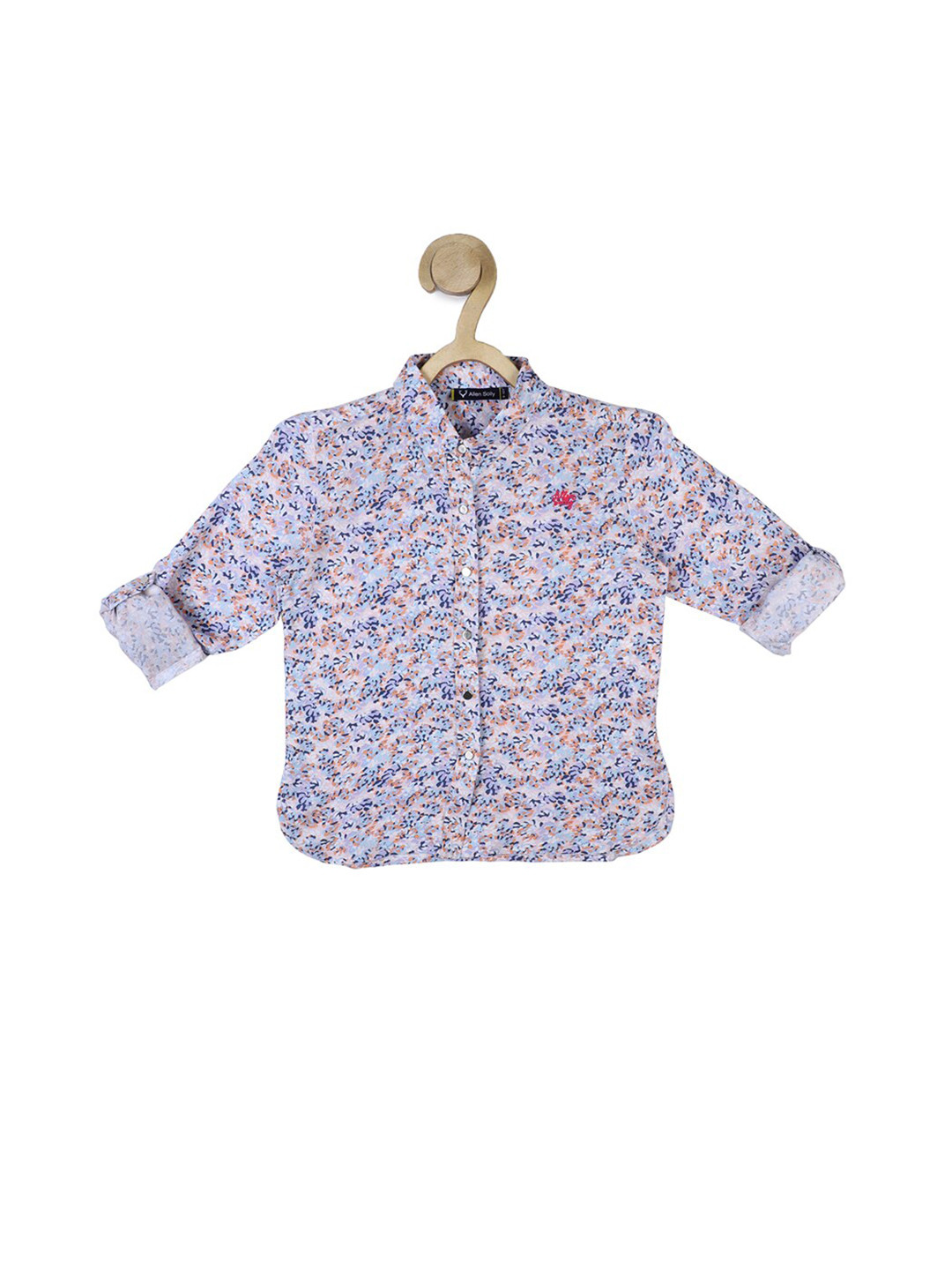 

Allen Solly Junior Boys Navy Blue Slim Fit Printed Cotton Casual Shirt