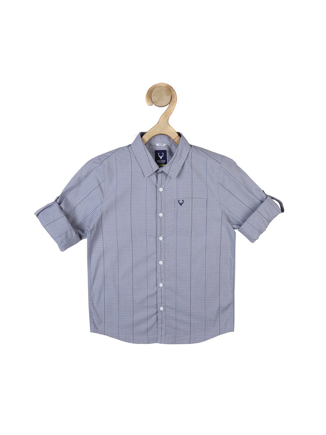 

Allen Solly Junior Boys Blue Slim Fit Striped Casual Shirt