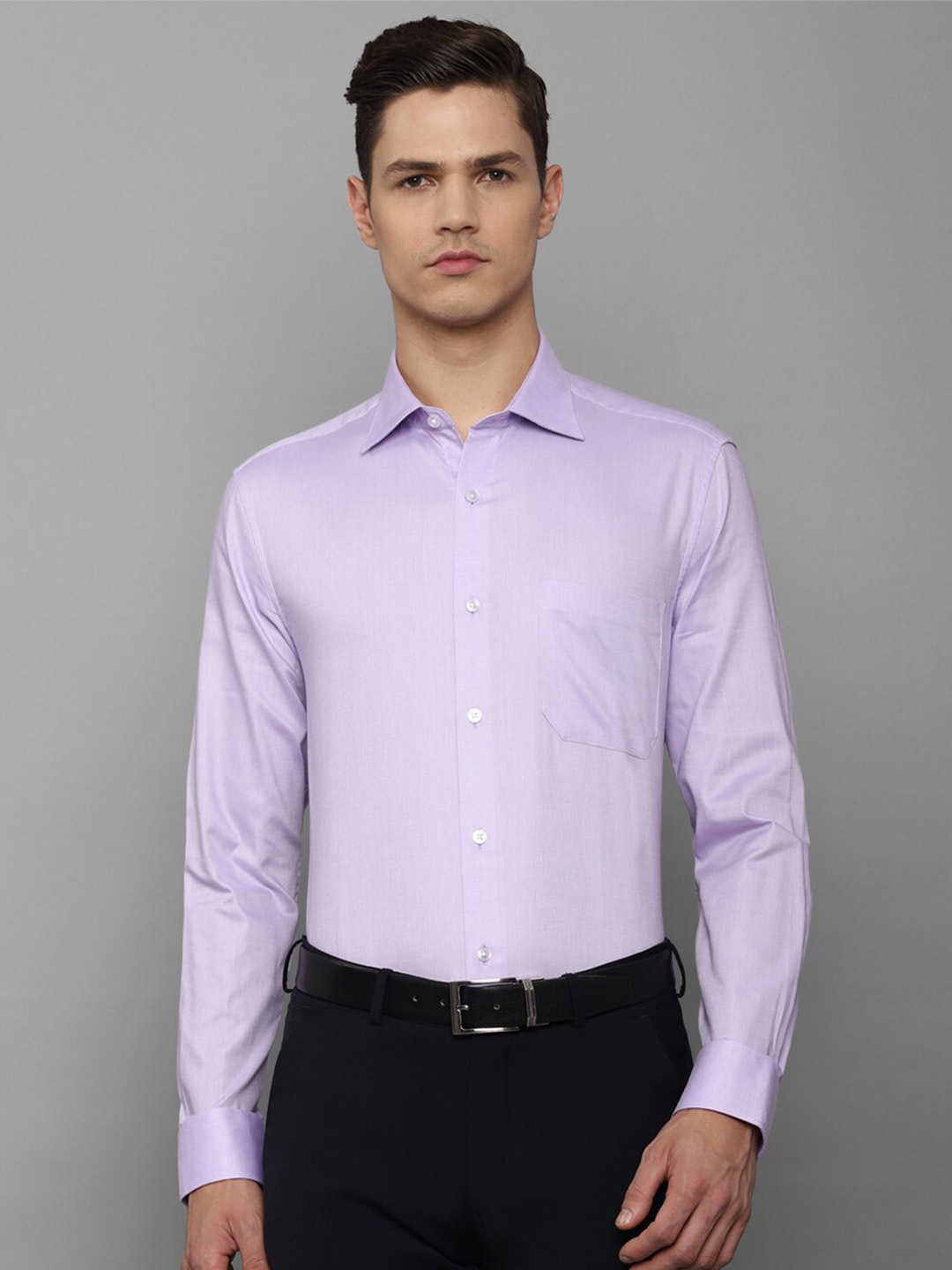 

Louis Philippe Men Purple Slim Fit Formal Shirt