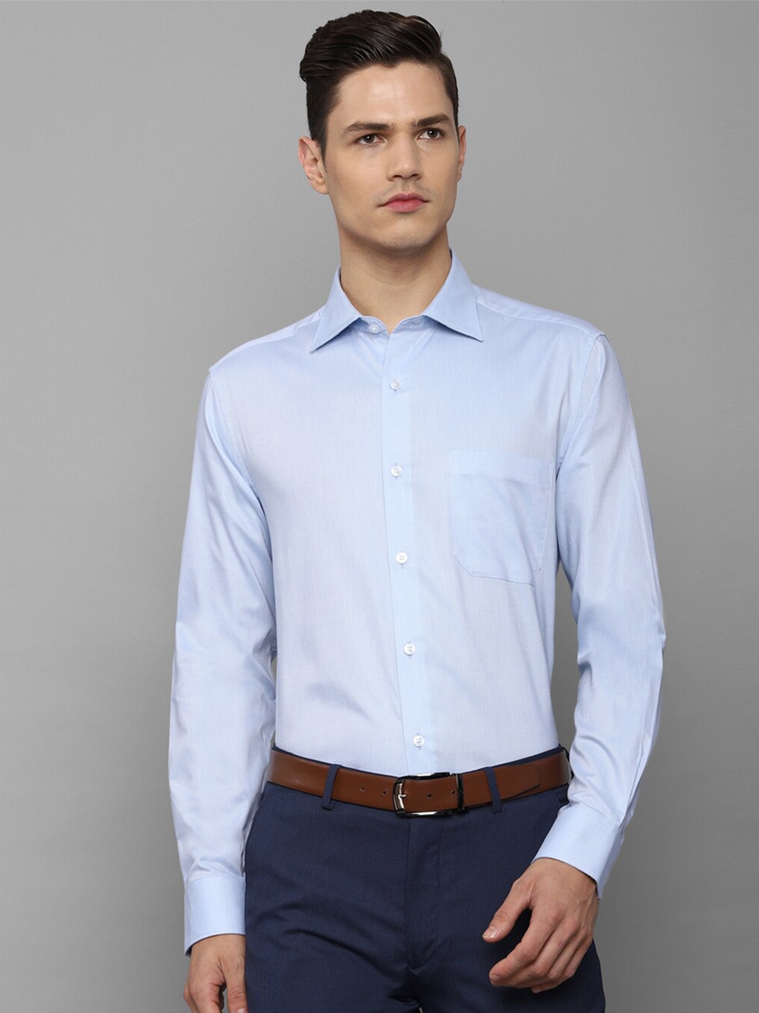 

Louis Philippe Men Blue Slim Fit Formal Shirt