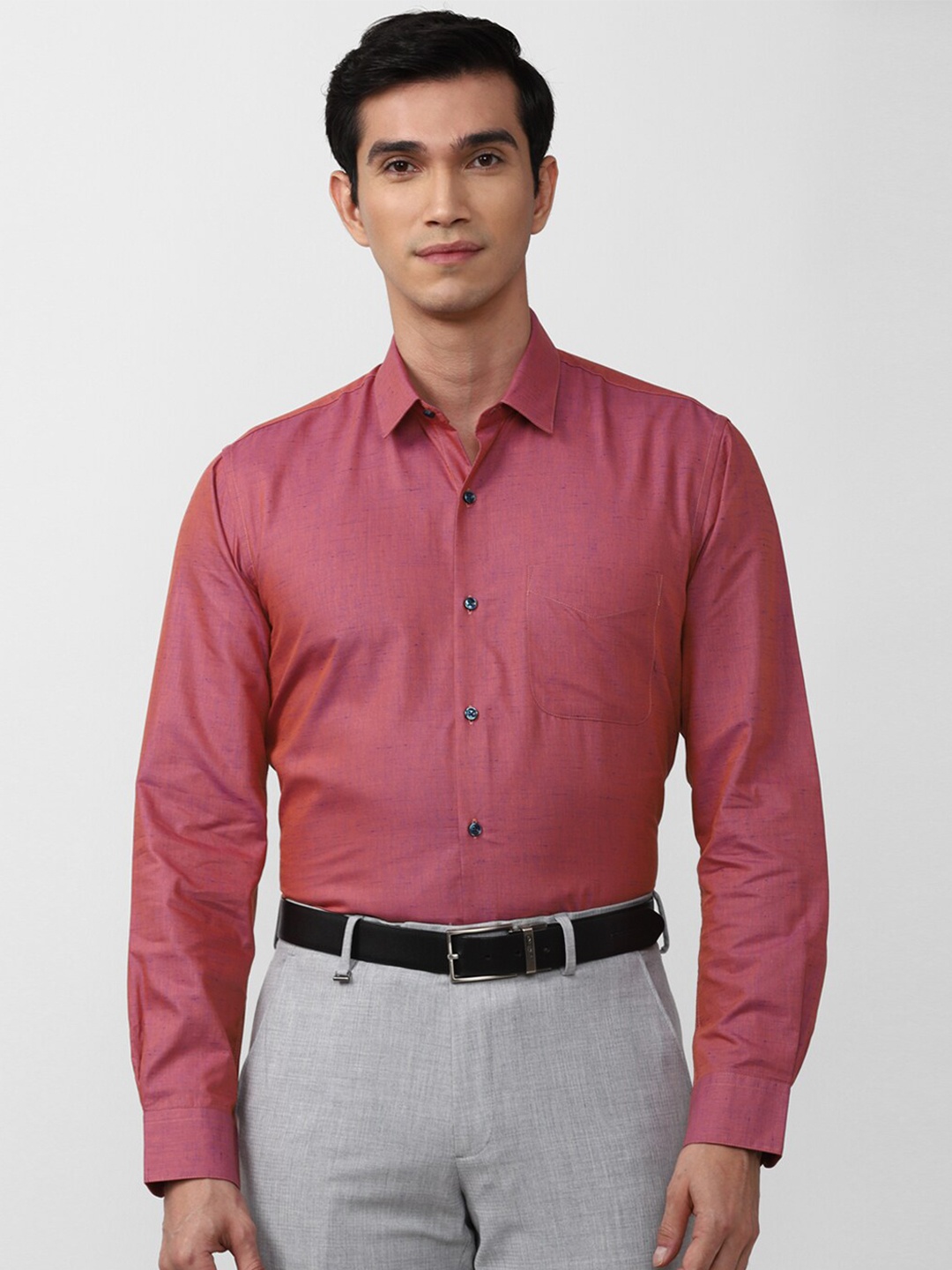

Peter England Men Pink Formal Shirt