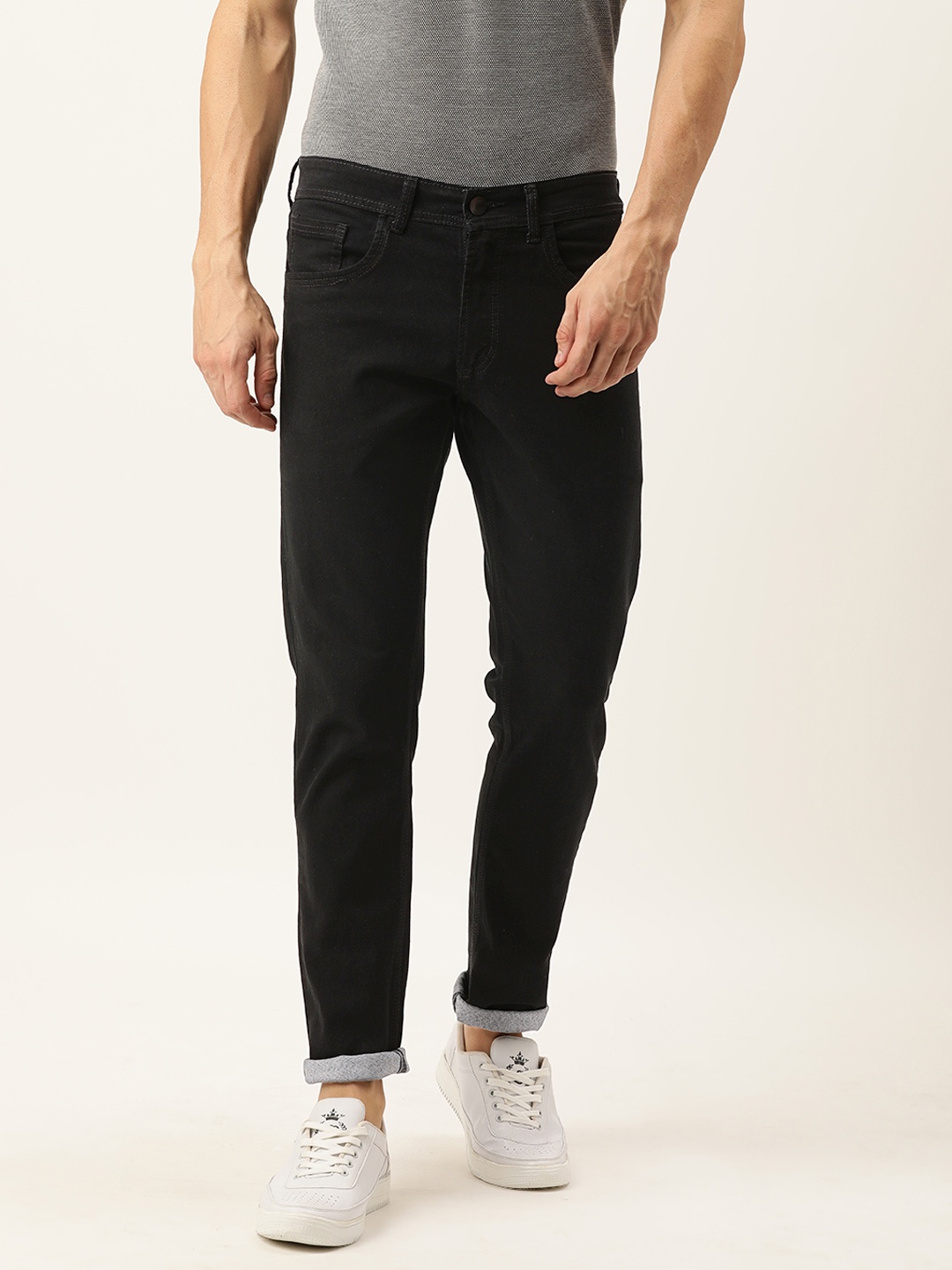 

IVOC Men Black Slim Fit Stretchable Jeans