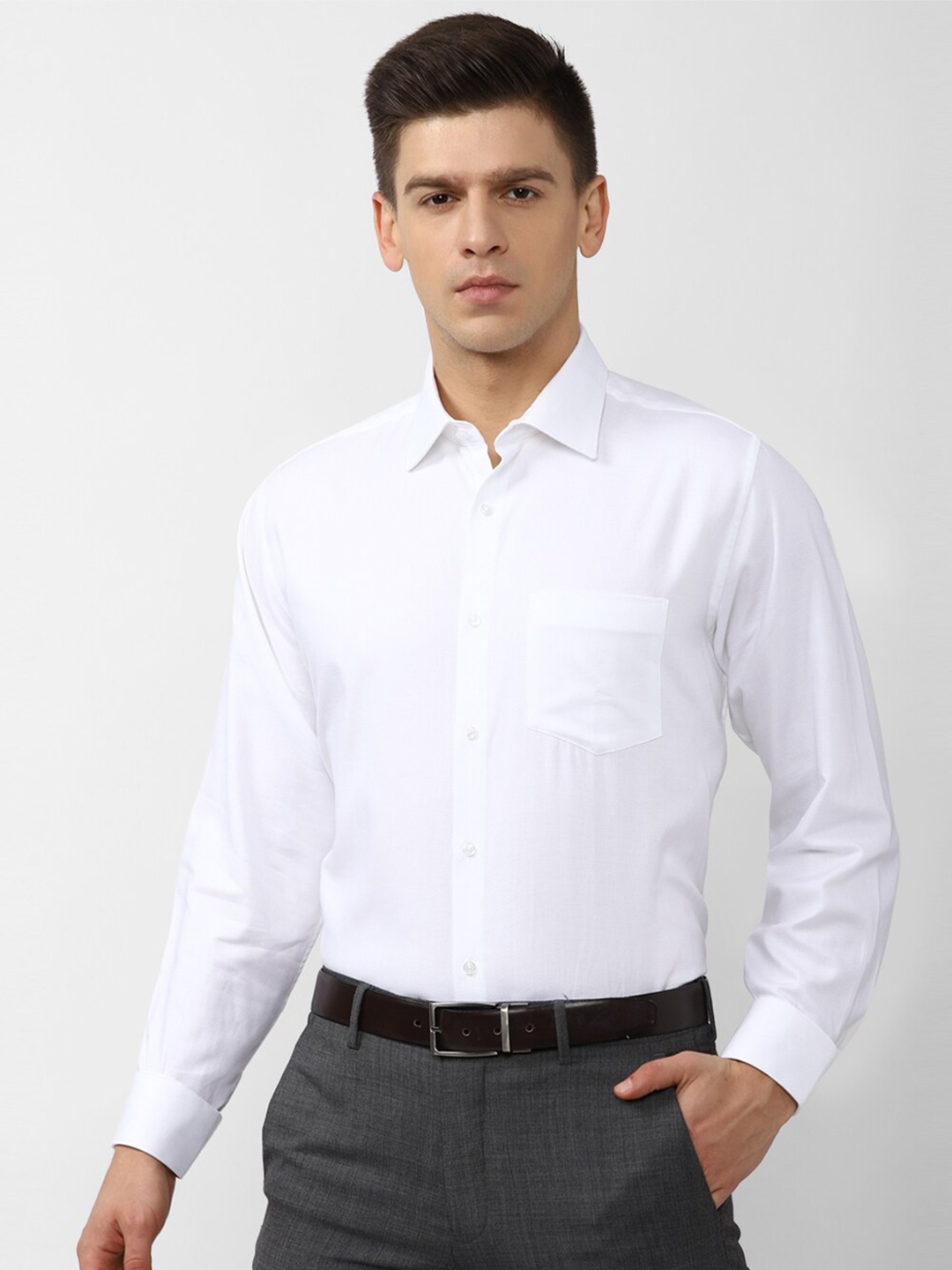 

Van Heusen Men White Formal Shirt