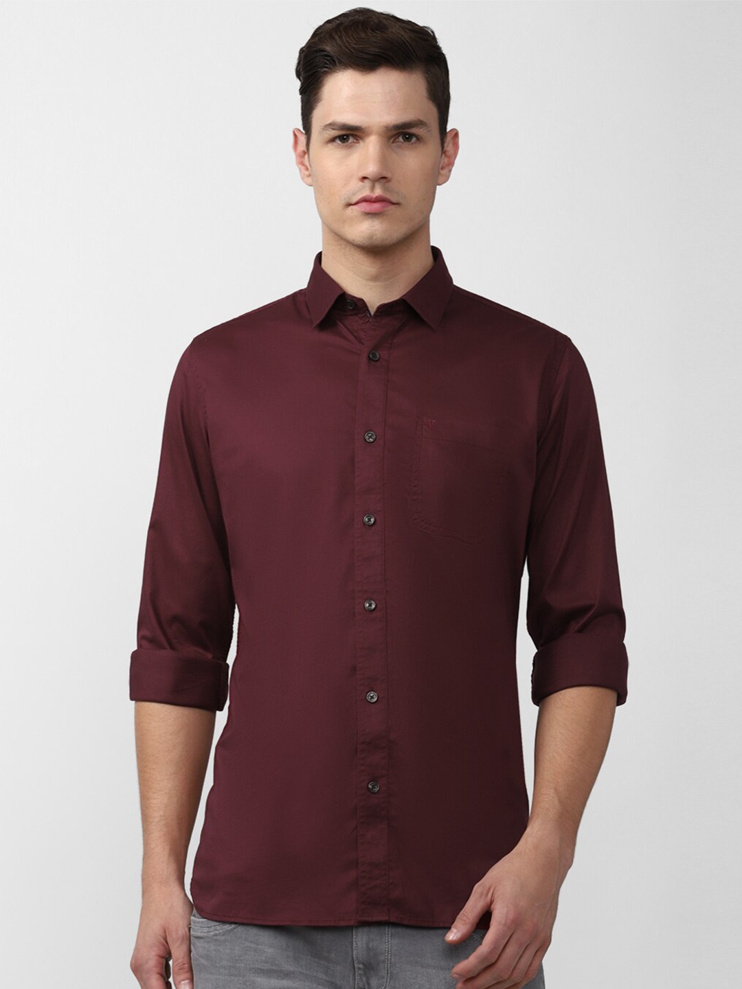 

Van Heusen Sport Men Maroon Slim Fit Casual Shirt