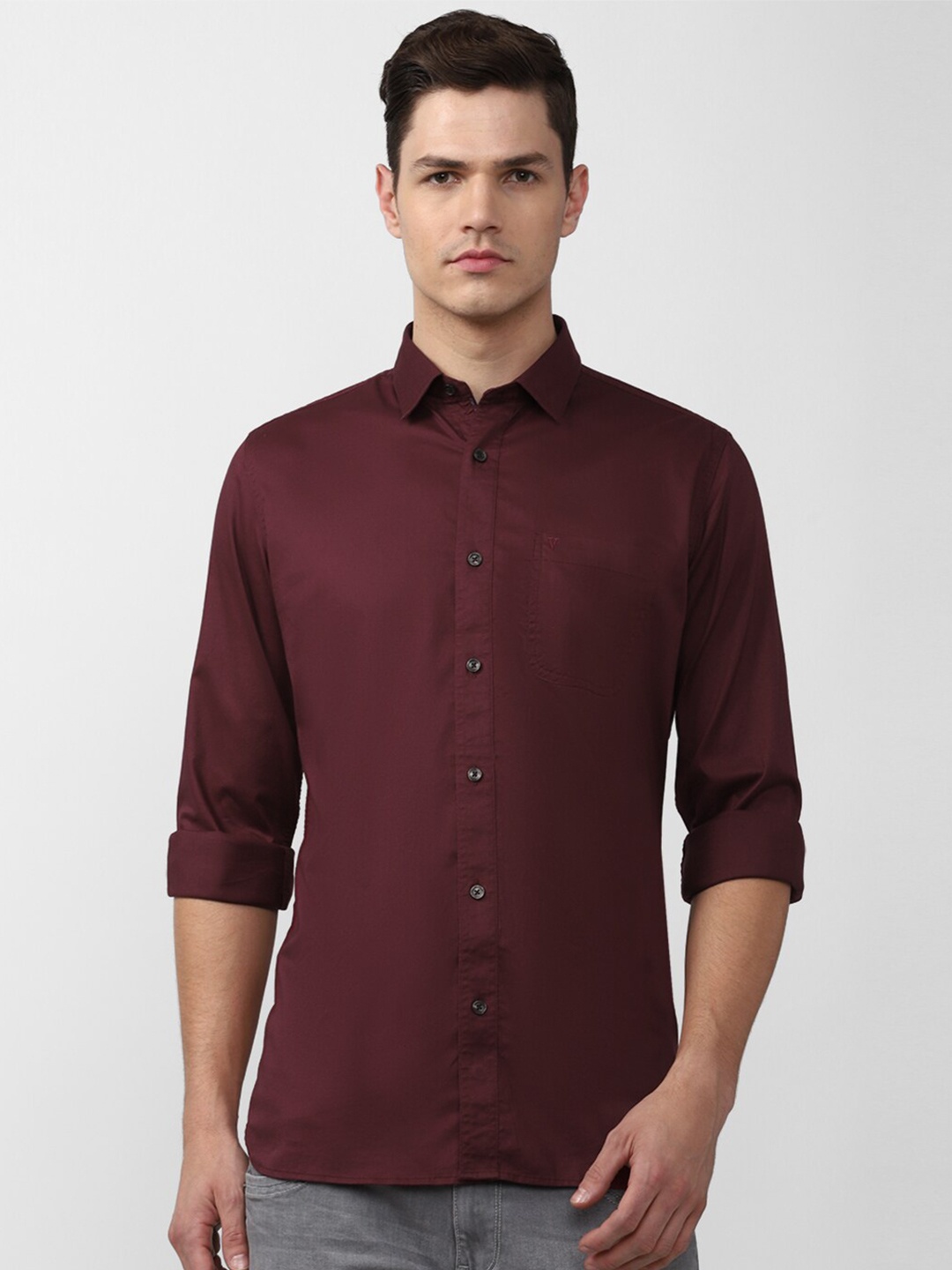 

Van Heusen Sport Men Maroon Slim Fit Casual Shirt