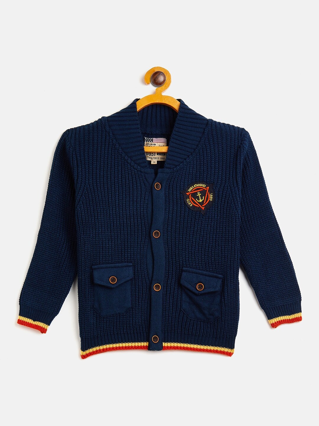

Duke Boys Blue Solid Cardigan