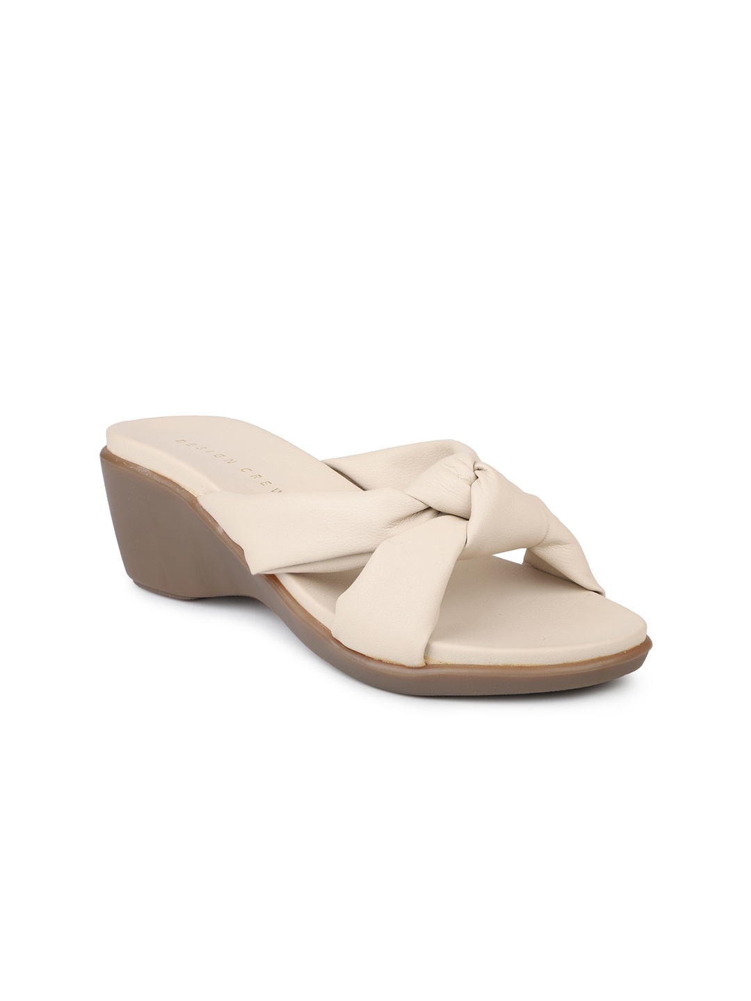 

DESIGN CREW Women Beige Wedge Heels