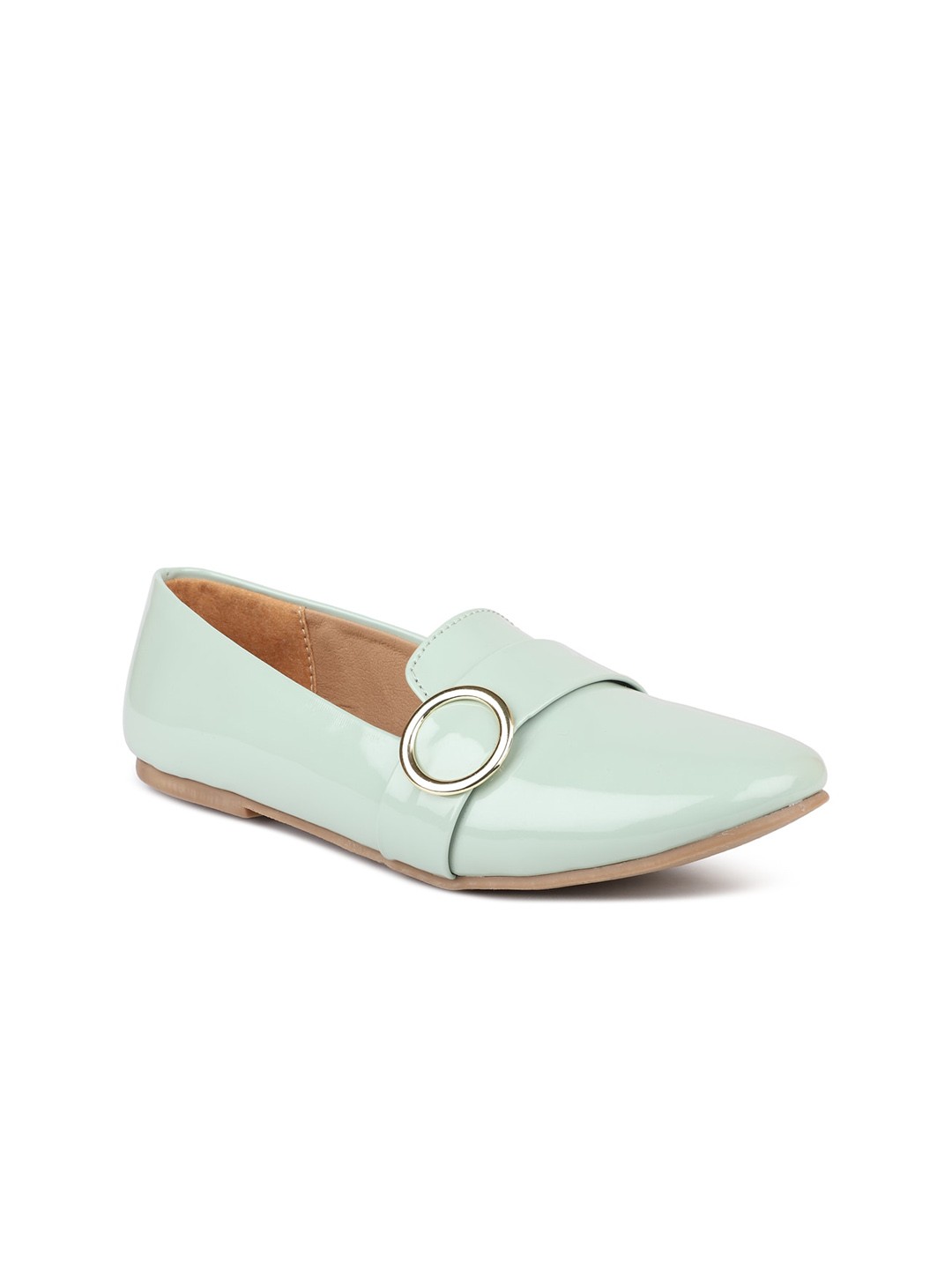 

DESIGN CREW Women Green Ballerinas Flats