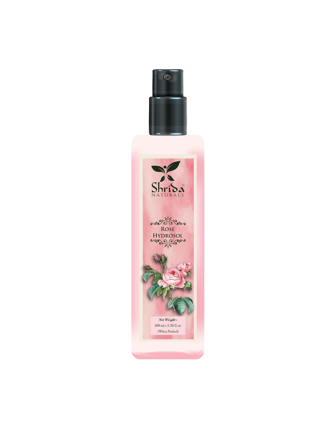 

Shrida Rose Hydrosol Body Mist 100ml, Pink