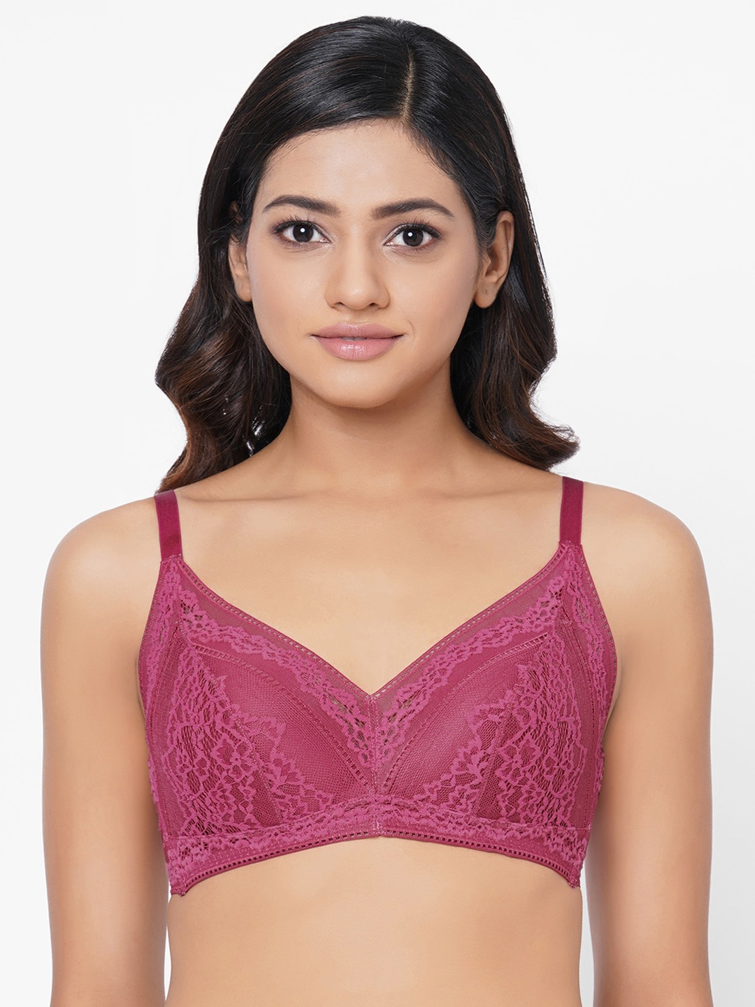 

Wacoal Women Pink Lightly Padded Rapid-Dry Bra