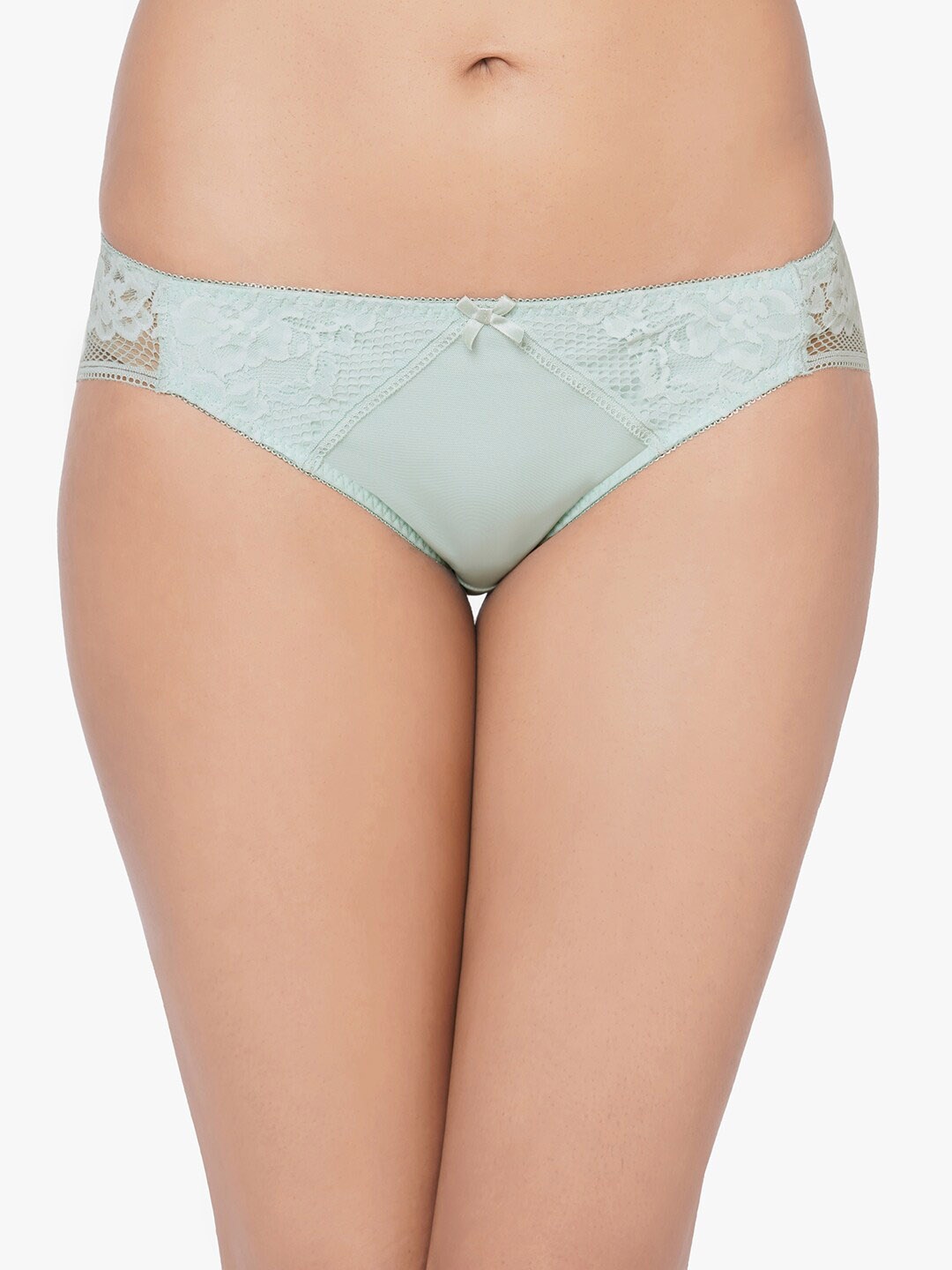 

Wacoal Women Green Lace Bikini Briefs