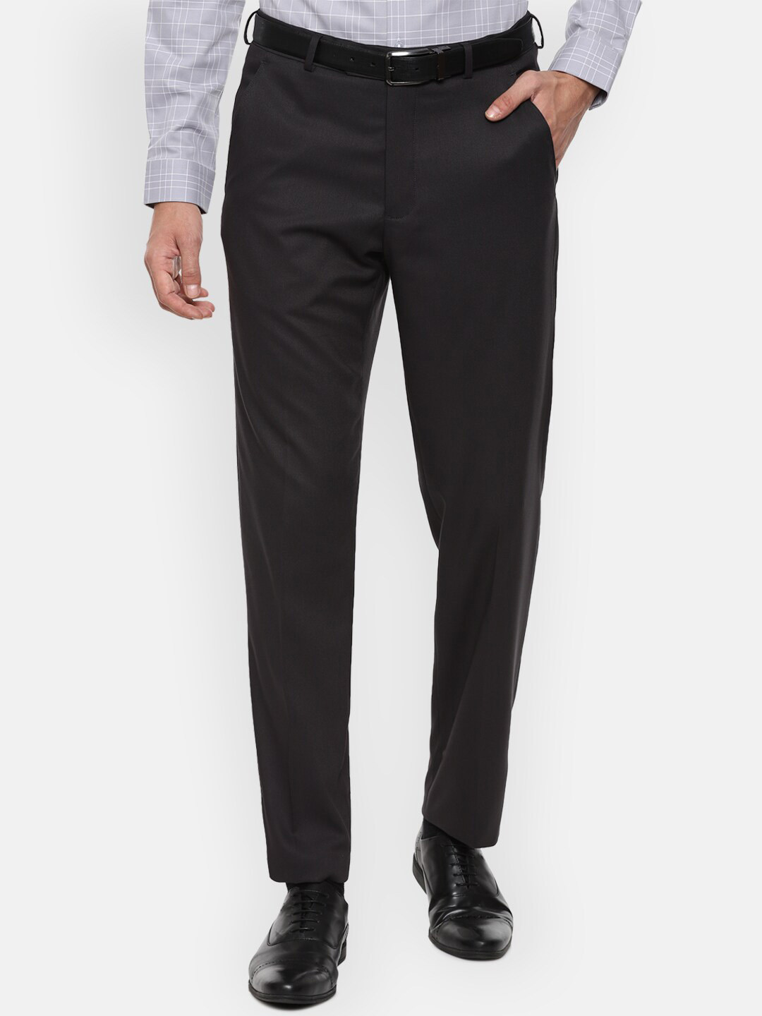 

Van Heusen Men Black Trousers