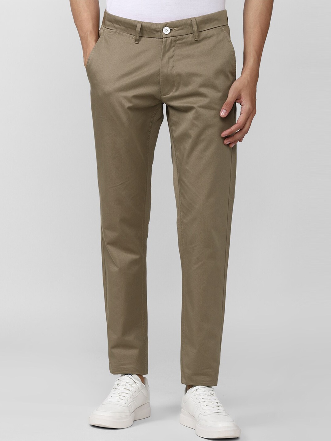 

Van Heusen Sport Men Olive Green Slim Fit Trousers
