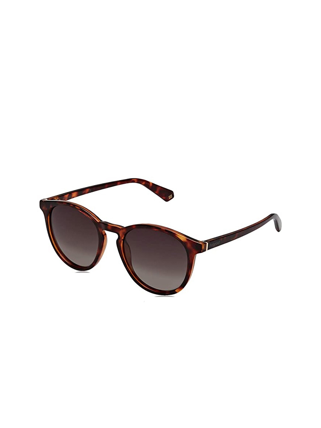 

Polaroid Unisex Brown Lens & Brown Round Sunglasses with Polarised Lens