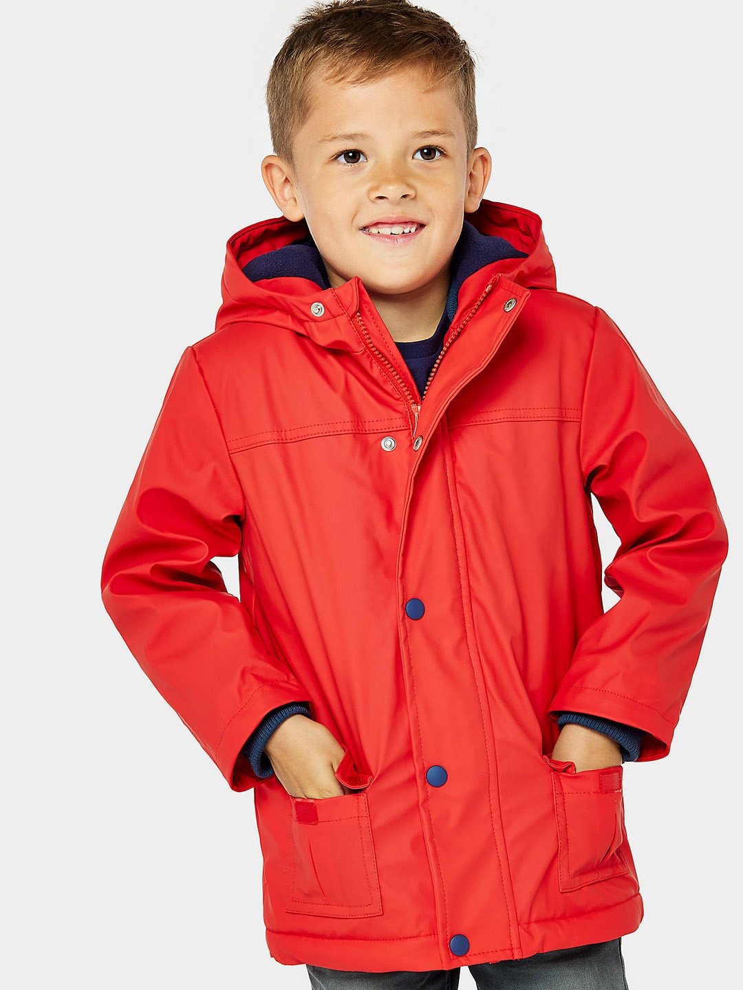 

mothercare Boys Longline Padded Jacket, Red