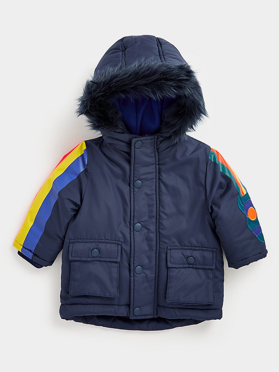 

mothercare Boys Navy Blue Parka Jacket