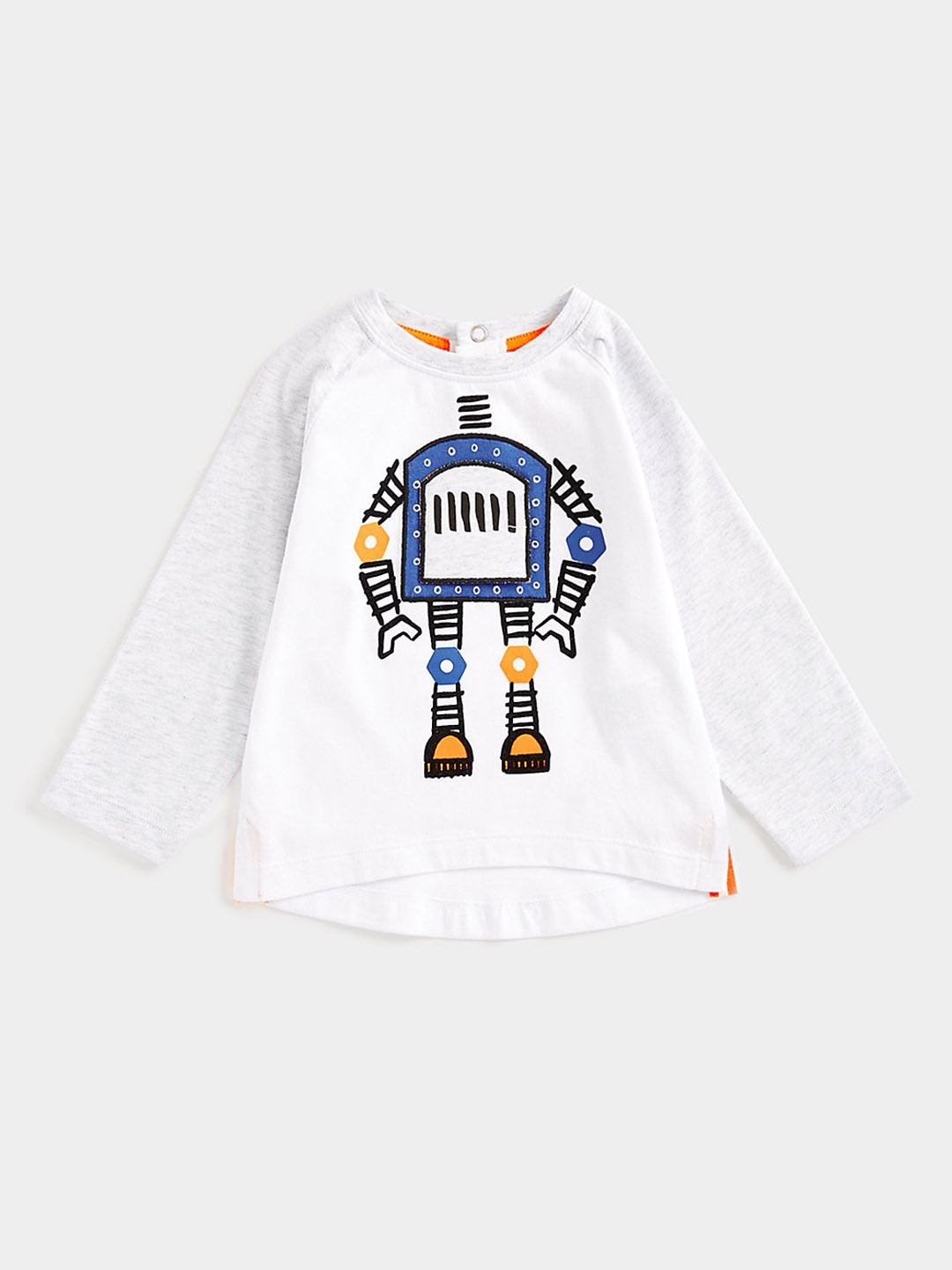 

mothercare Boys Printed Pure Cotton T-shirt, White