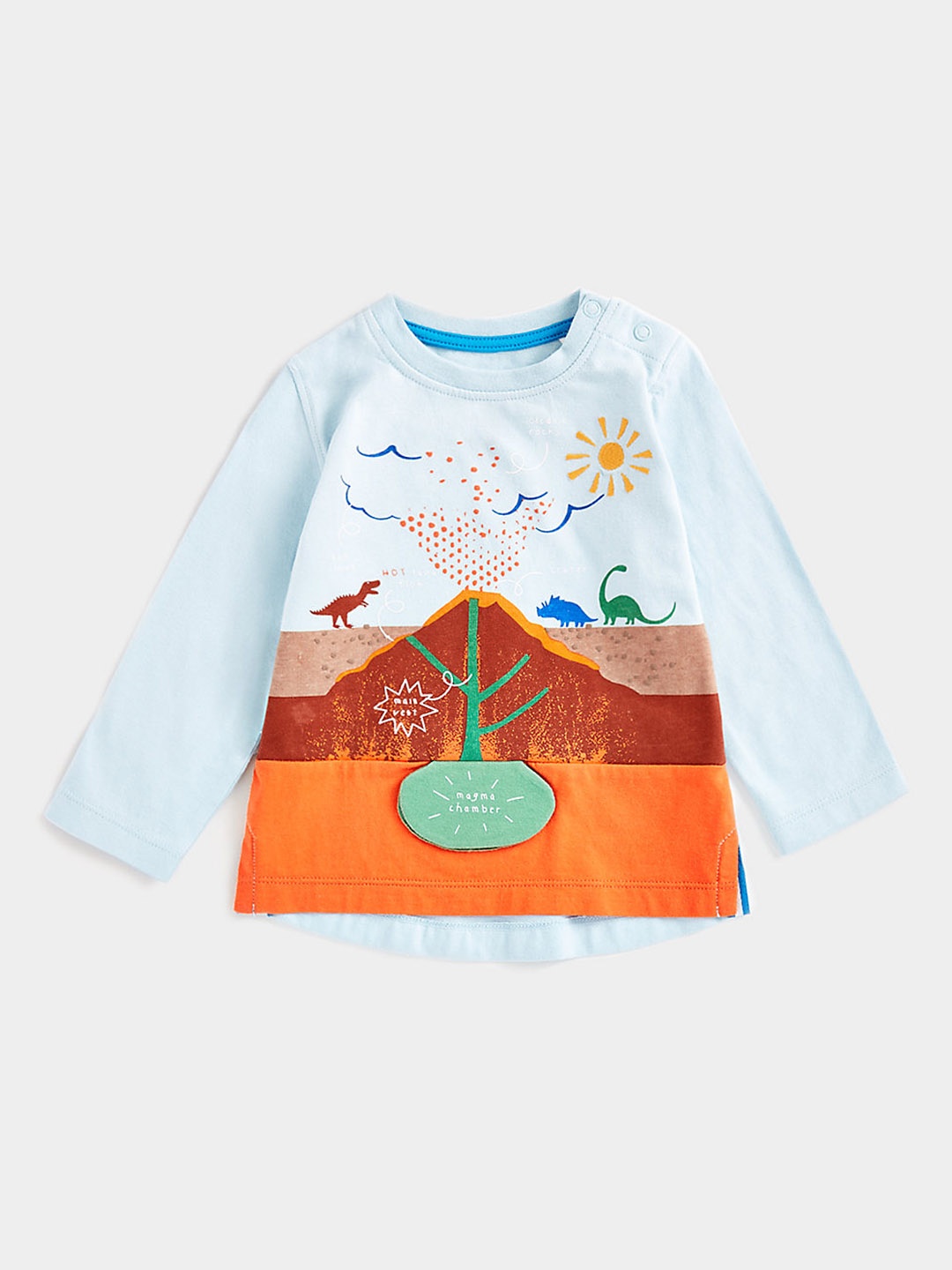 

mothercare Boys Printed Pure Cotton T-shirt, Multi