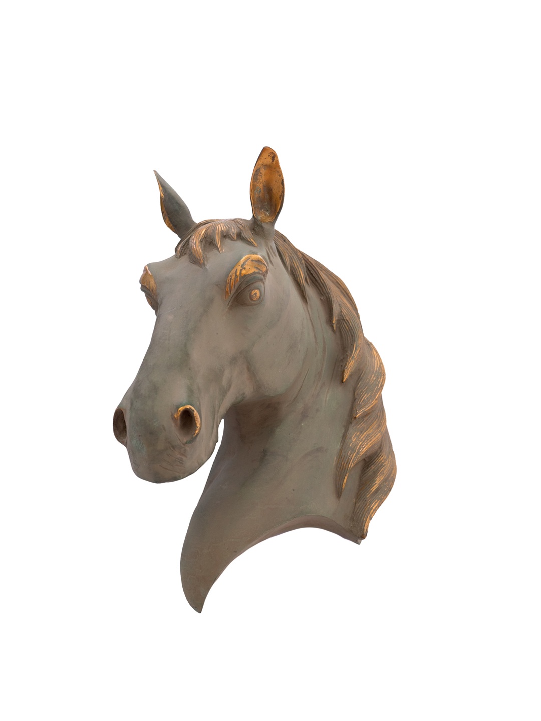 

Exotic India Brown Textured Horse Head Wall Hanging