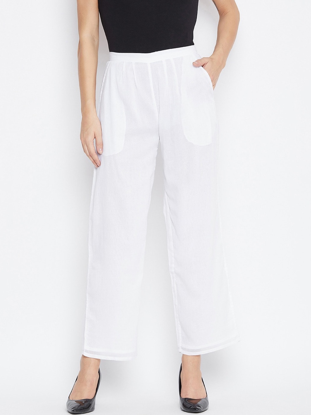 

fabGLOBAL Women White Trousers