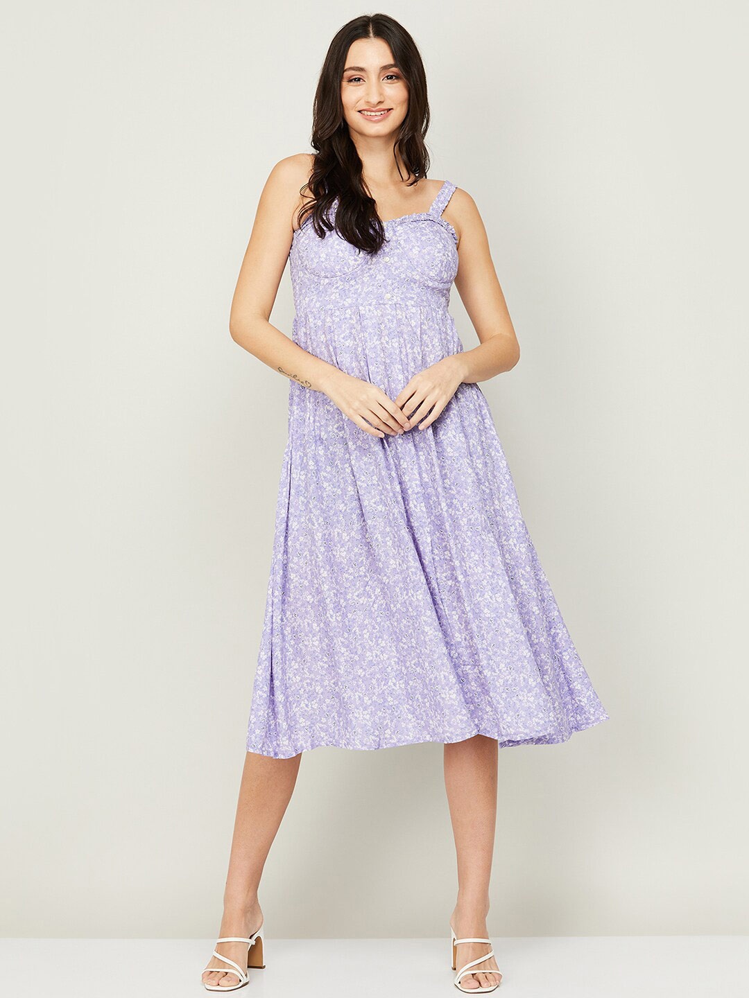 

Ginger by Lifestyle Lavender Fit & Flare Midi Dress