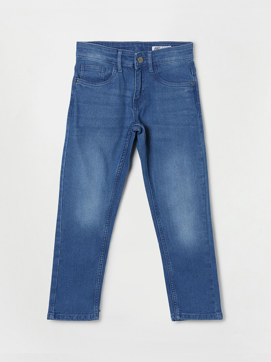 

Fame Forever by Lifestyle Boys Blue Solid Cotton Jeans