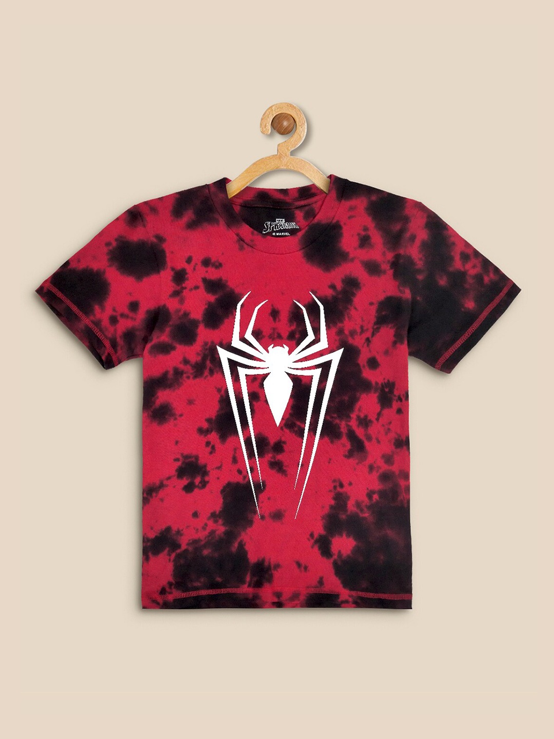 

Kids Ville Boys Red Spider-Man Dyed Round Neck T-shirt