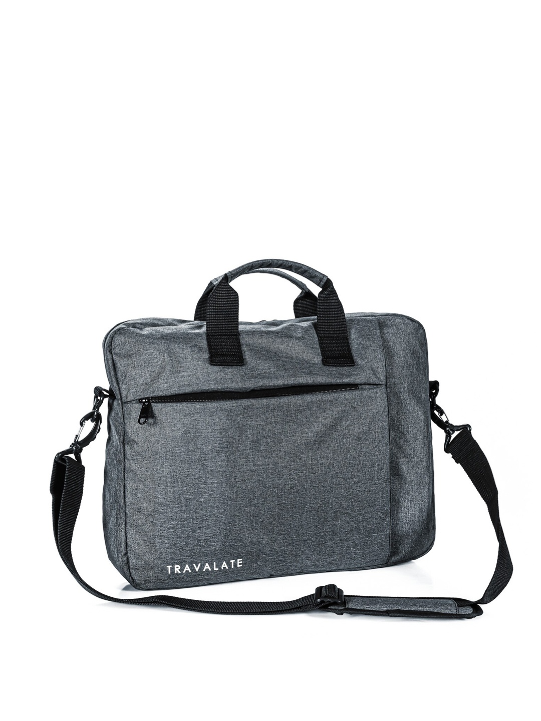 

TRAVALATE Grey & Black Laptop Bag