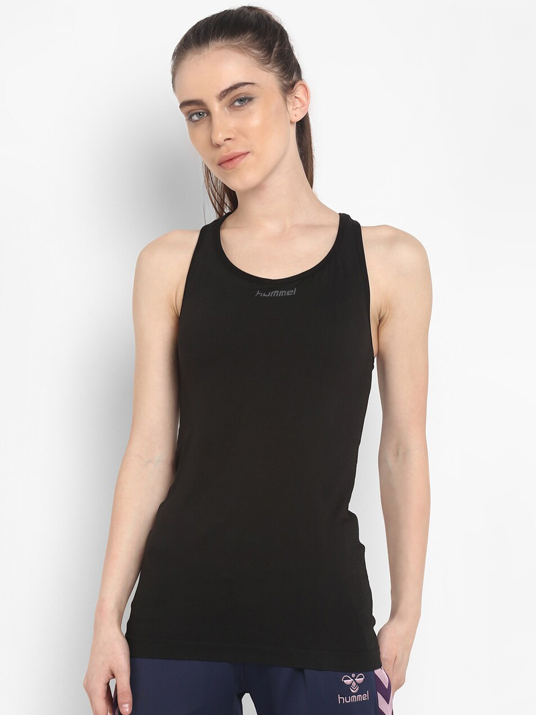 

hummel Women Black Tank Top