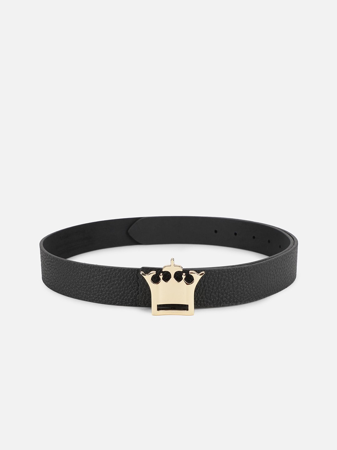 

Louis Philippe Men Black Textured Leather Belt