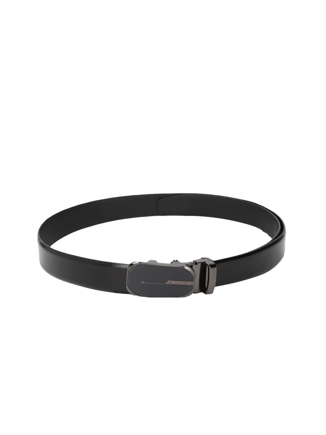 

Van Heusen Men Black Solid Belt