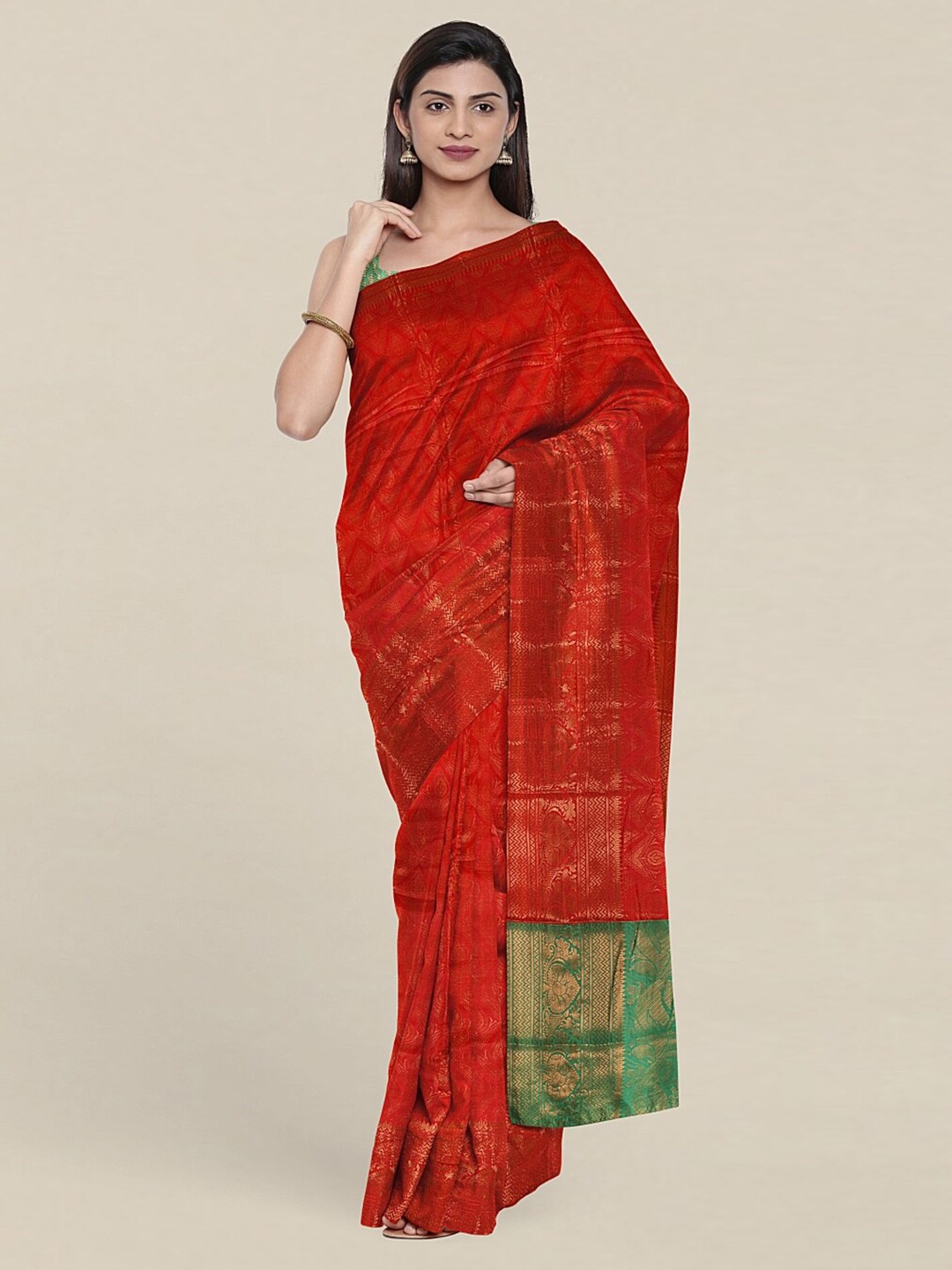 

Pothys Red Saree