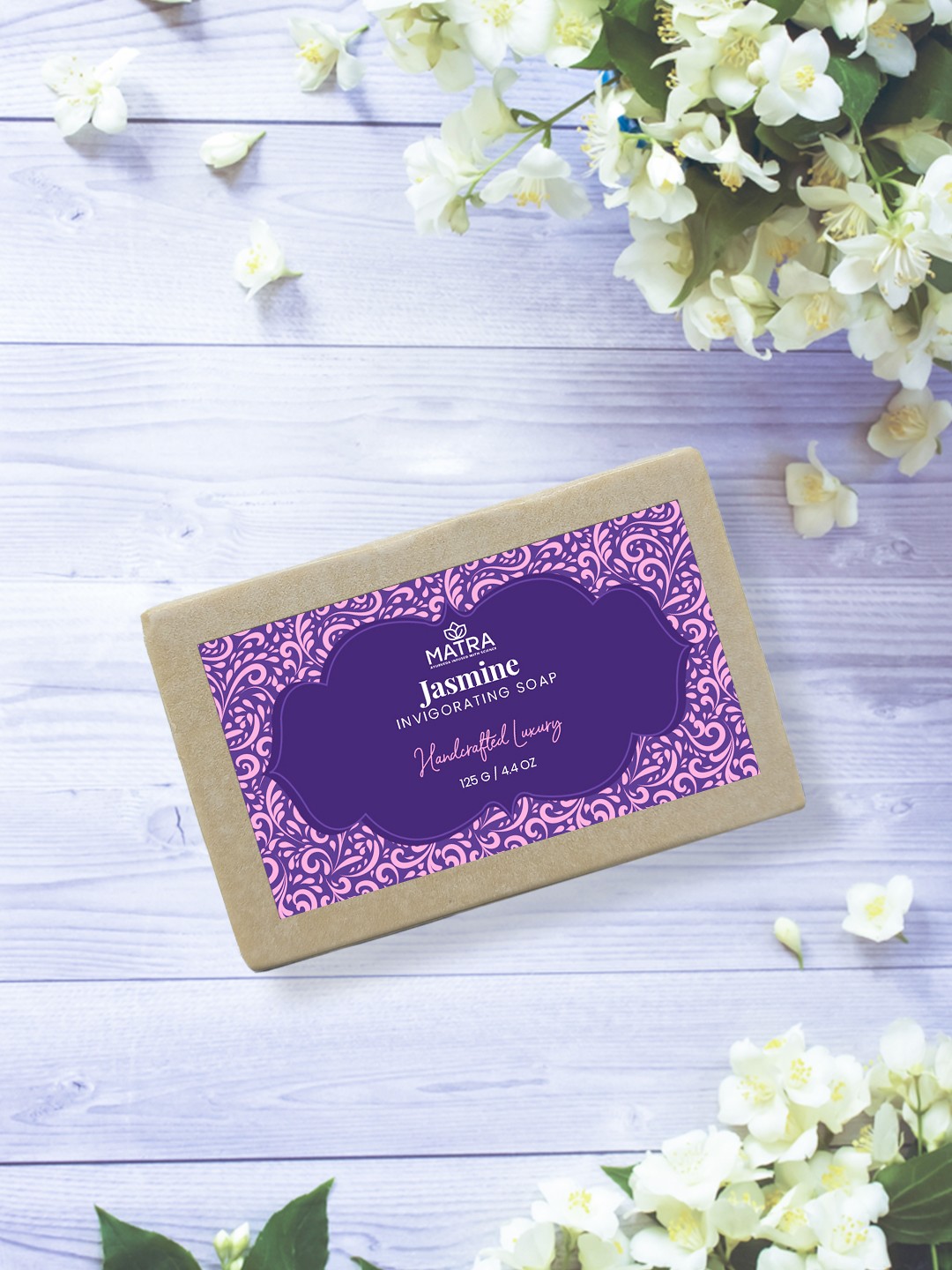 

MATRA Jasmine Handmade Soap with Aloe Vera - 125 g, Purple