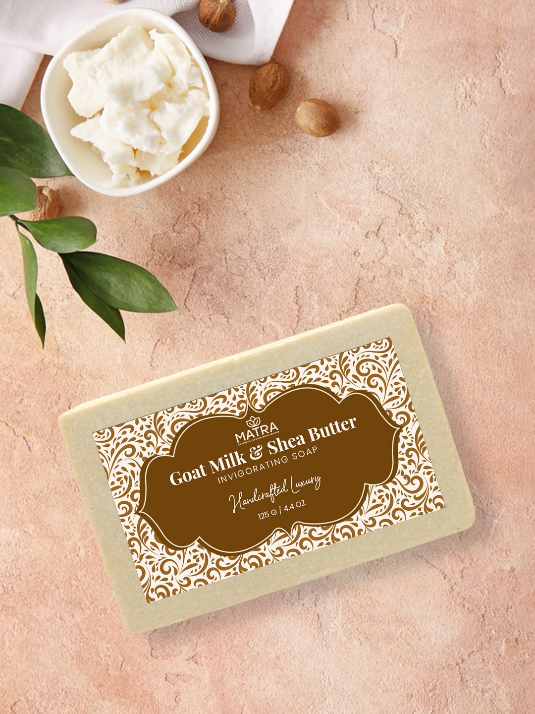 

MATRA Goat Milk & Shea Butter Invigorating Handmade Soap - 125g, Beige