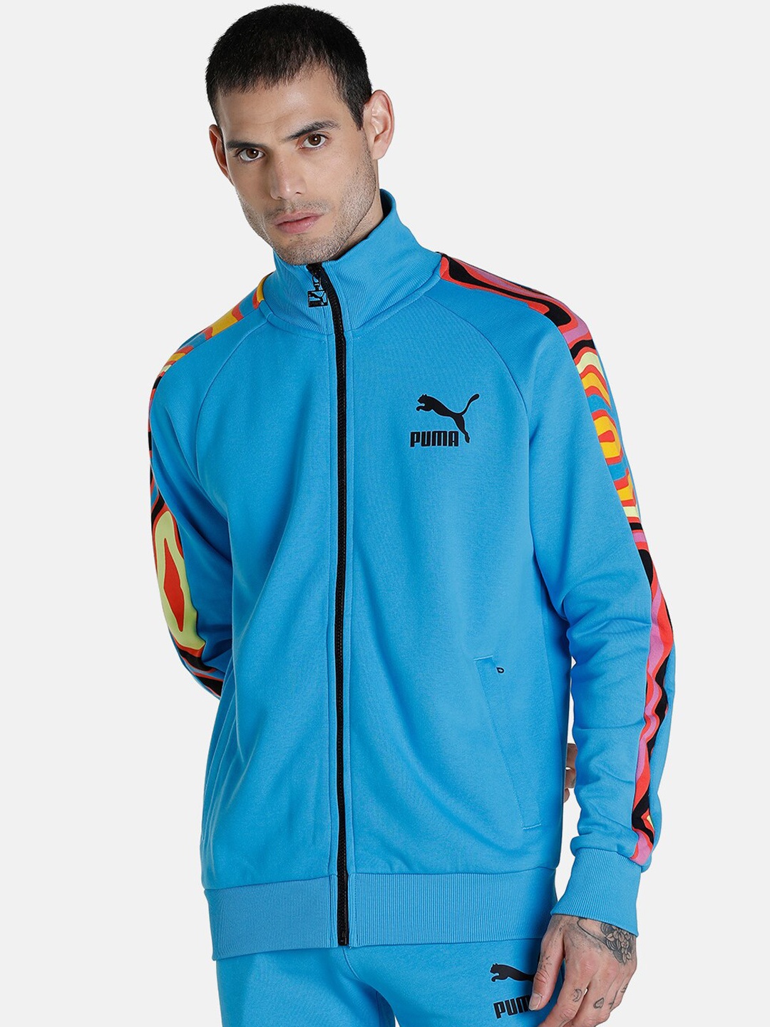 

Puma Men Blue Lava Flow T7 Track Jacket