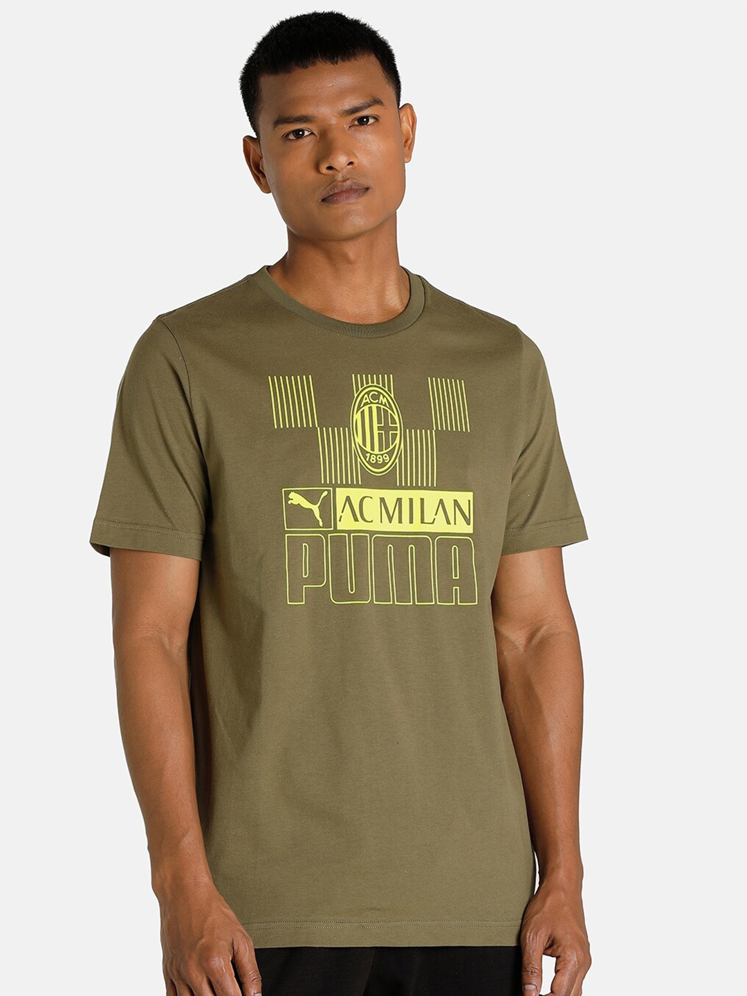 

Puma Men Green A.C. Milan Football ftblCore T-Shirt