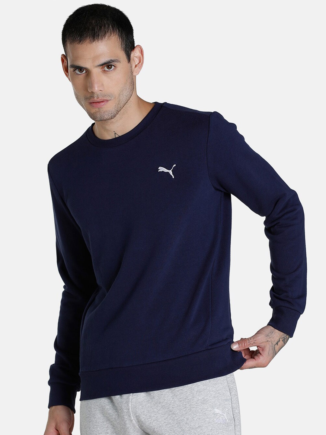 

Puma Men Blue ESS Men's Crew Sweatshirt