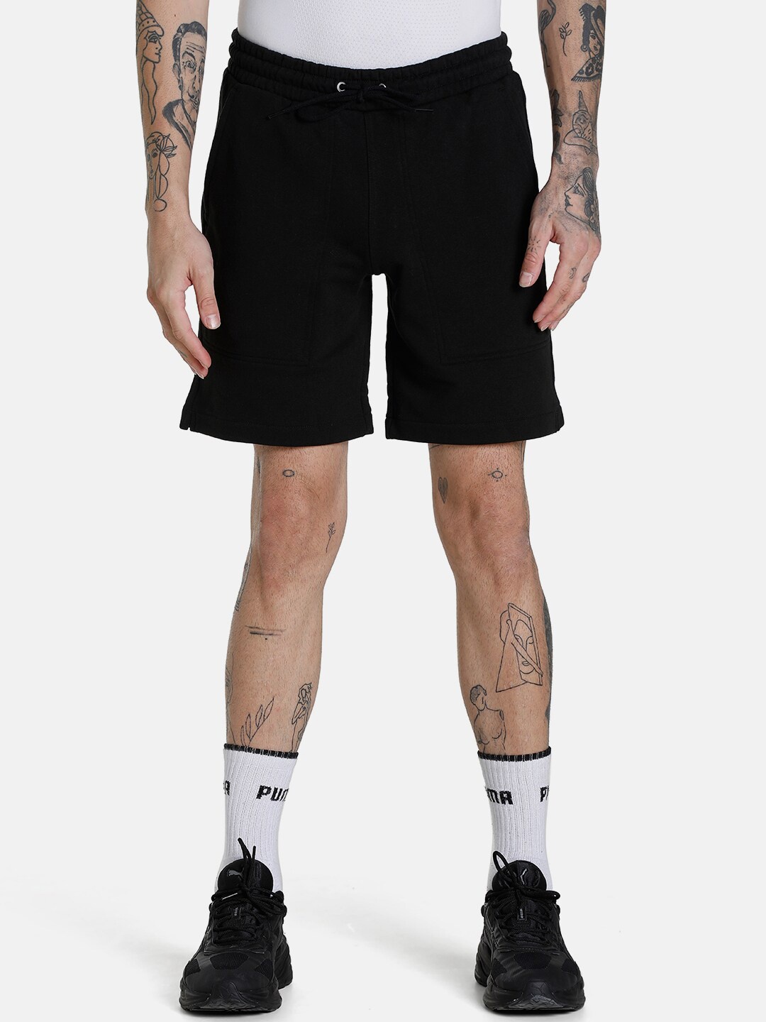 

Puma Men Black Downtown Regular Fit Outdoor Sports Shorts