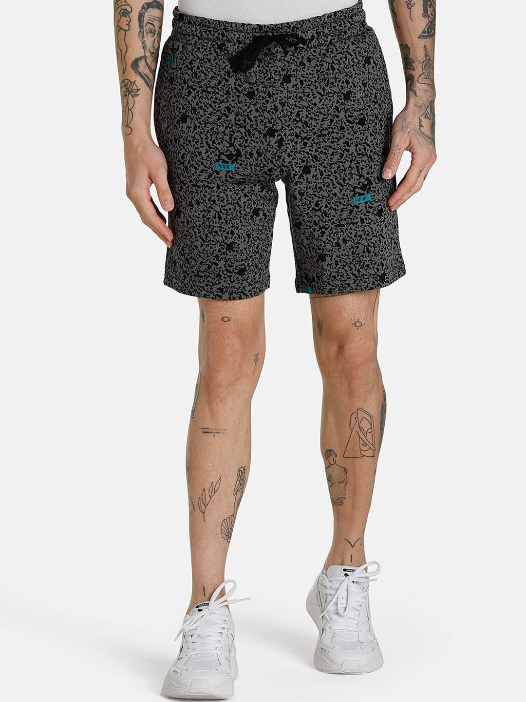 

Puma Men Black Brand Love Regular Fit Shorts