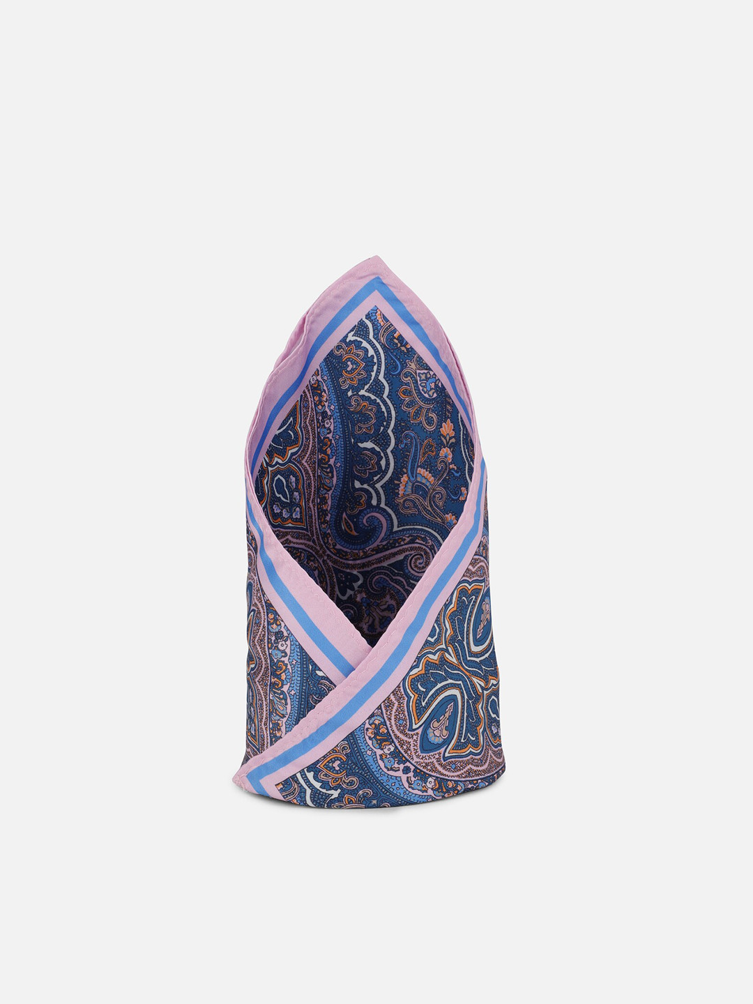 

Louis Philippe Men Blue & Pink Printed Pocket Square