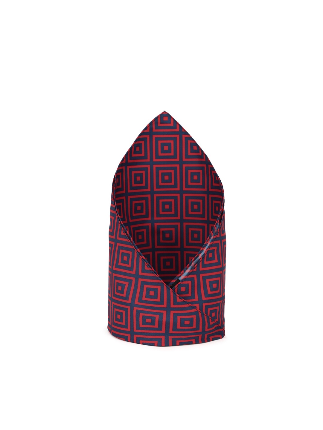 

Van Heusen Men Blue Printed Pocket Square, Red